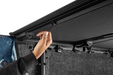 Inside view of MX4 TS tonneau cover latching system. Shows release. 