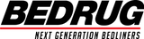 Black and red BEDRUG logo with Next Generation Bedliners tagline