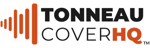 Tonneau Cover HQ logo with dark orange geometric icon
